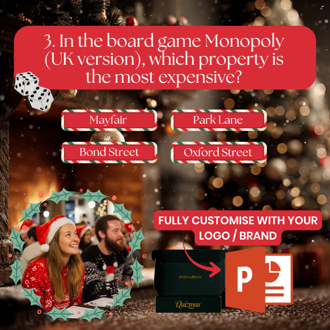 Quizmas™ – The UKs #1 Christmas Office Party Quiz (2025 Digital Bundle)